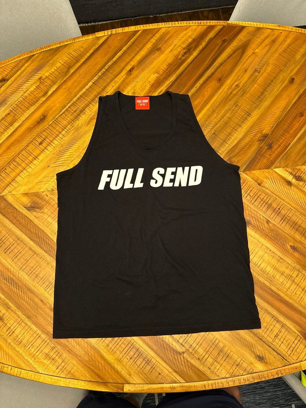 Full Send black tank top - mens medium